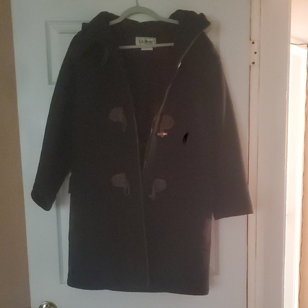 L.L. Bean Classic  Olive Green Coat.
